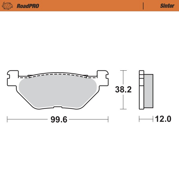 Moto-Master :  Brake pad RoadPRO Scooter