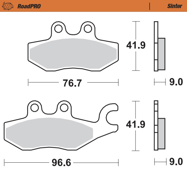 Moto-Master :  Brake pad RoadPRO Scooter