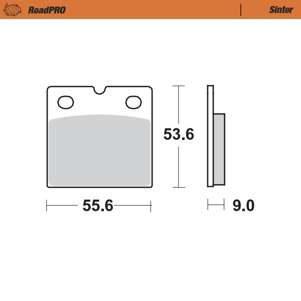 Moto-Master : Brake pad RoadPro | Sinter rear
