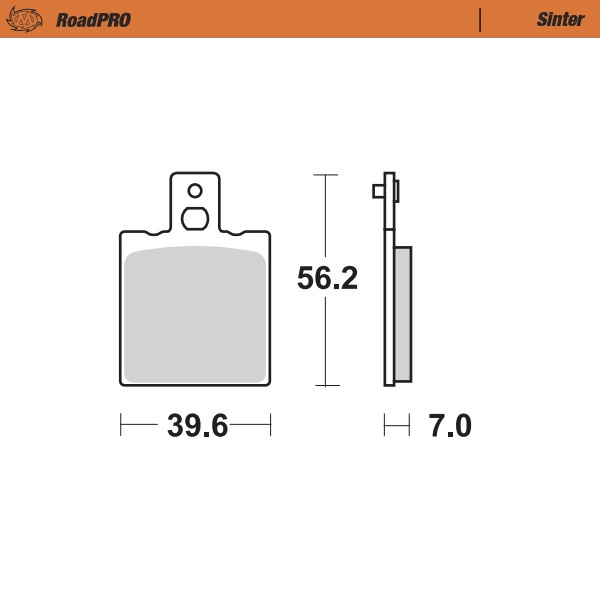 Moto-Master : Brake pad RoadPro | Sinter rear