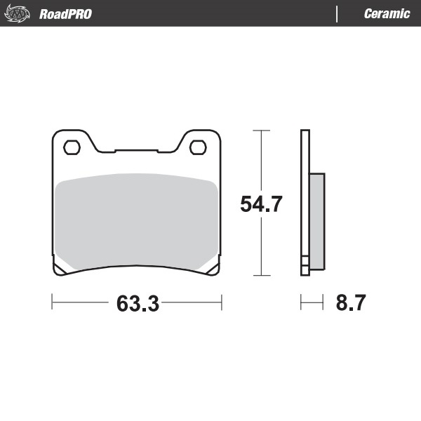 Moto-Master :  Brake pad RoadPRO Ceramic