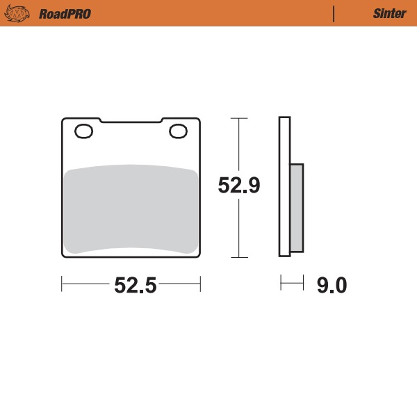 Moto-Master : Brake pad RoadPro | Sinter rear