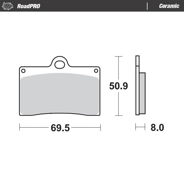 Moto-Master : Brake pad RoadPro | Ceramic