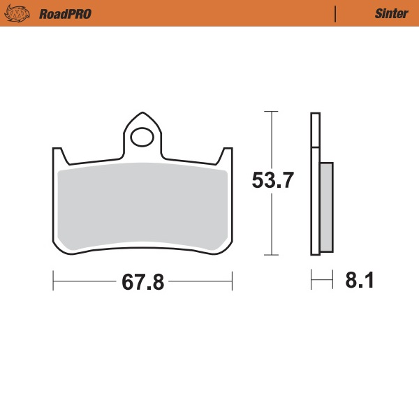 Moto-Master : Brake pad RoadPro | Sinter front