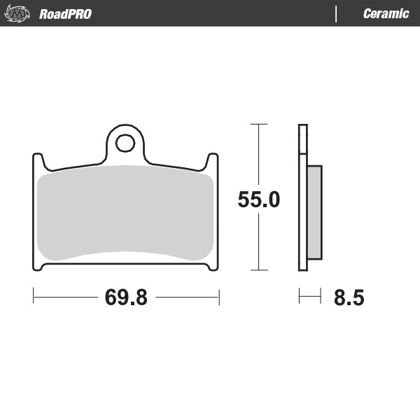Moto-Master : Brake pad RoadPro | Ceramic