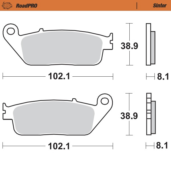 Moto-Master : Brake pad RoadPro | Sinter front