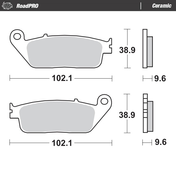 Moto-Master : Brake pad RoadPro | Ceramic