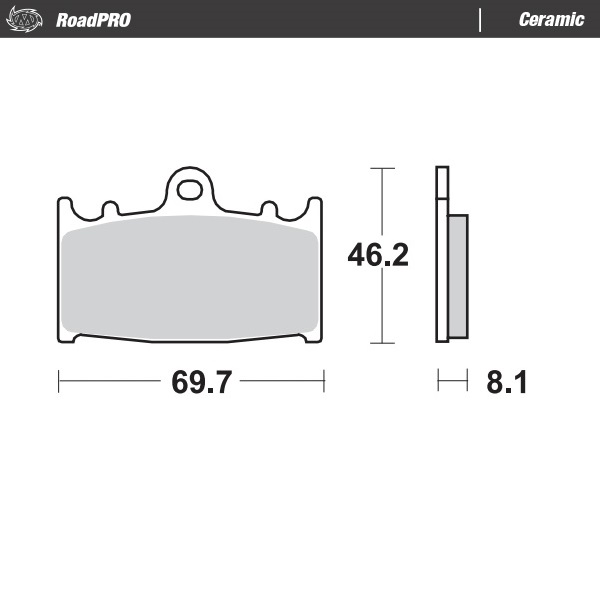 Moto-Master : Brake pad RoadPro | Ceramic
