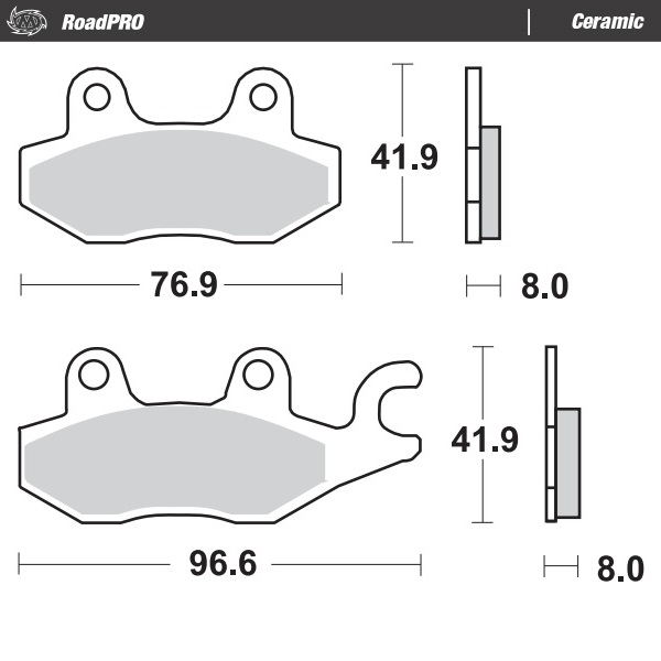 Moto-Master : Brake pad RoadPro | Ceramic