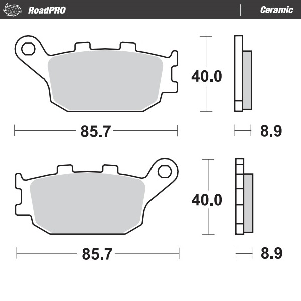 Moto-Master : Brake pad RoadPro | Ceramic