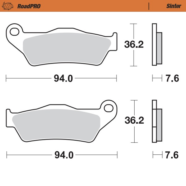 Moto-Master: Brake pad RoadPro | Sinter front