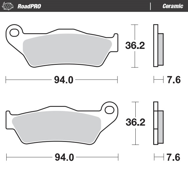 Moto-Master : Brake pad RoadPro | Ceramic
