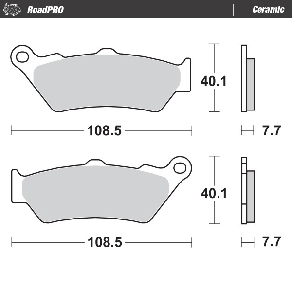 Moto-Master :  Brake pad RoadPRO Ceramic