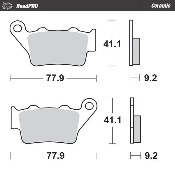 Moto-Master :  Brake pad RoadPRO Ceramic