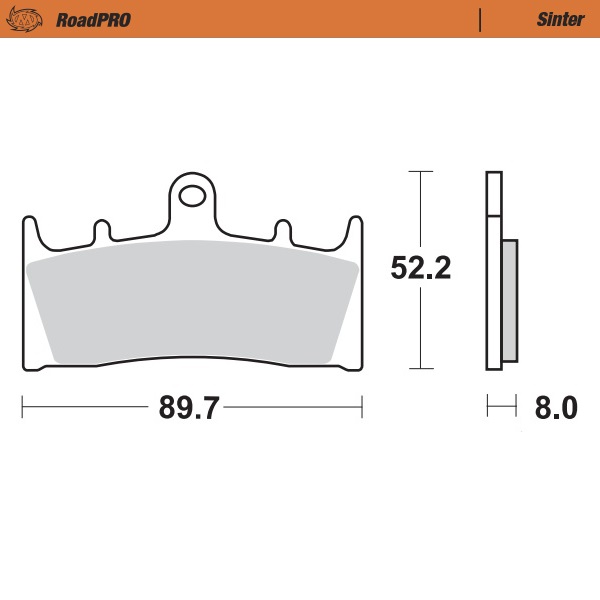 Moto-Master : Brake pad RoadPro | Sinter front
