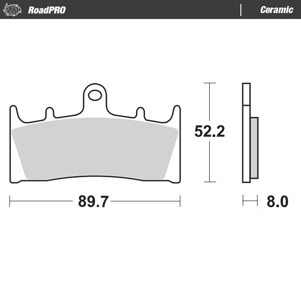 Moto-Master : Brake pad RoadPro | Ceramic