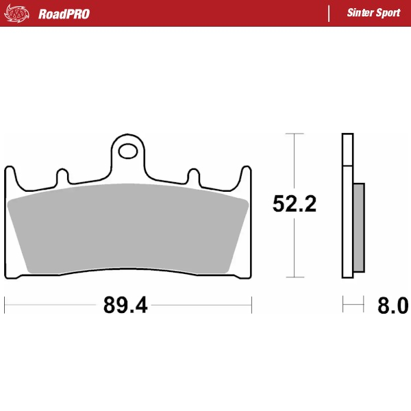 Moto-Master : Brake pad RoadPro | Sinter Sport