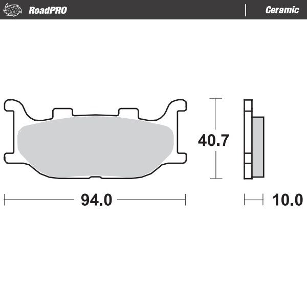 Moto-Master: Brake pad RoadPro | Ceramic