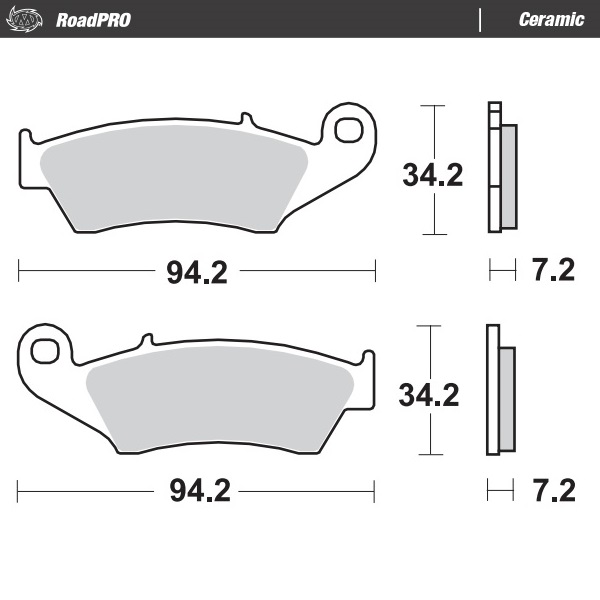 Moto-Master : Brake pad RoadPro | Ceramic
