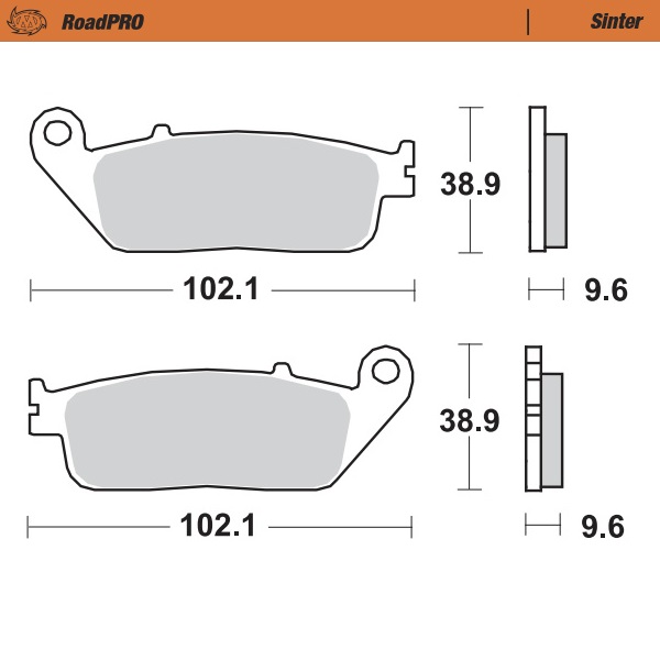 Moto-Master : Brake pad RoadPro | Sinter front