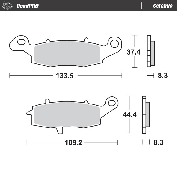 Moto-Master: Brake pad RoadPro | Ceramic