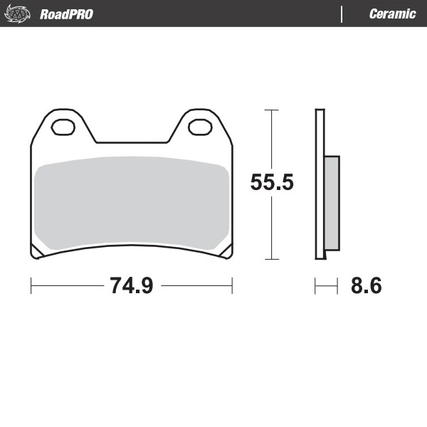 Moto-Master : Brake pad RoadPro | Ceramic