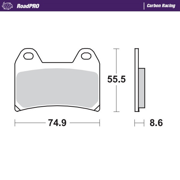 Moto-Master : Brake pad RoadPro | Carbon Racing