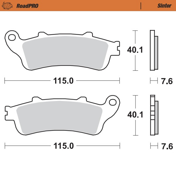 Moto-Master : Brake pad RoadPro | Sinter front