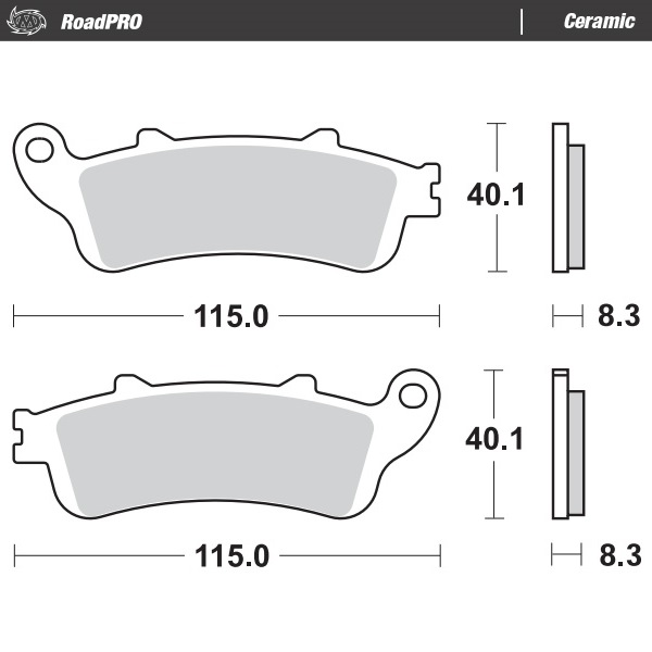 Moto-Master : Brake pad RoadPro | Ceramic
