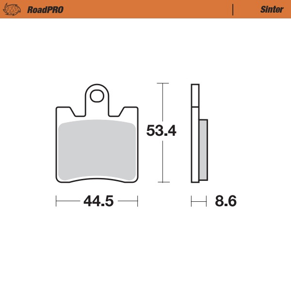 Moto-Master : Brake pad RoadPro | Sinter front