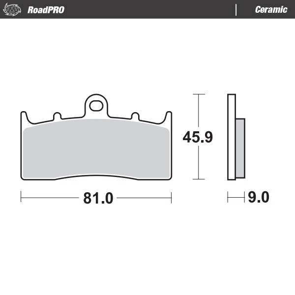 Moto-Master : Brake pad RoadPro | Ceramic