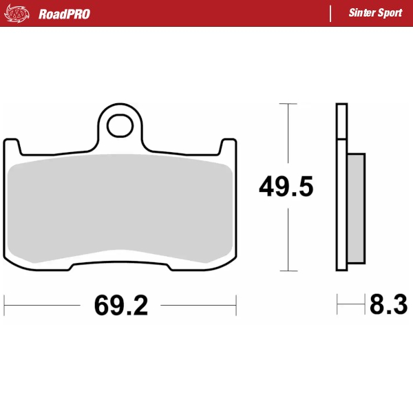 Moto-Master : Brake pad RoadPro | Sinter Sport