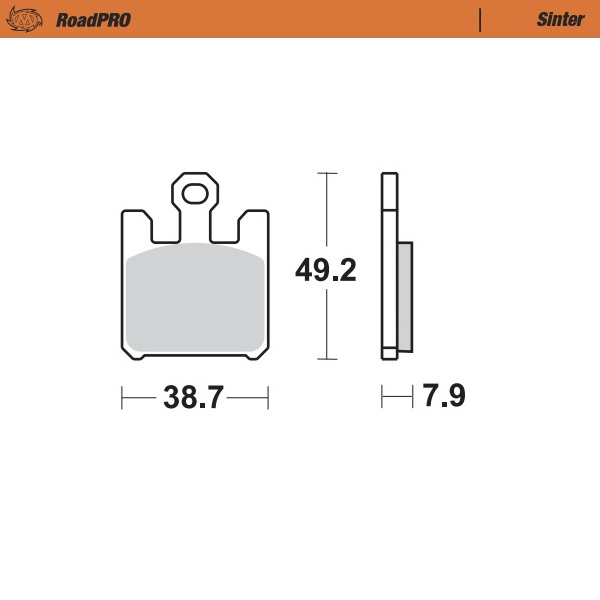 Moto-Master : Brake pad RoadPro | Sinter front