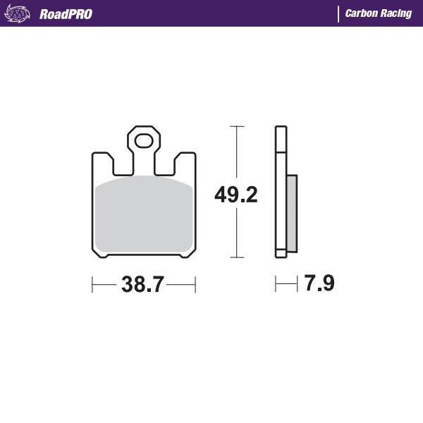 Moto-Master :  Brake pad RoadPRO Carbon Racing