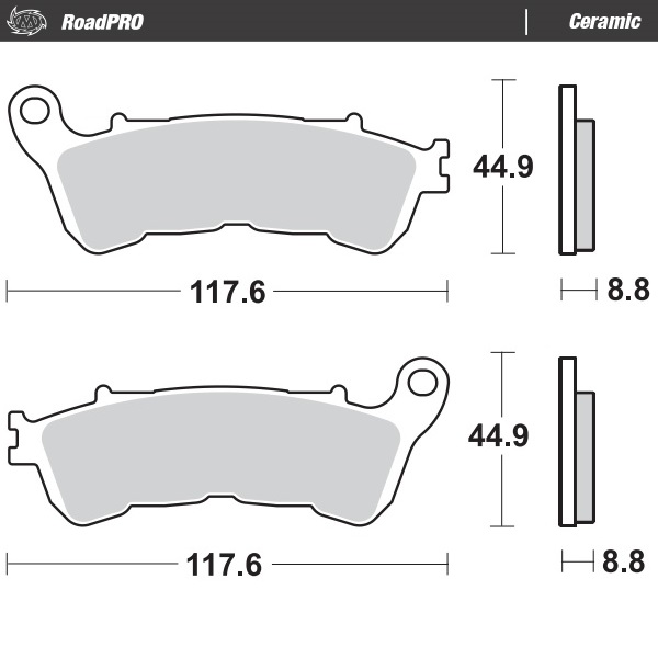 Moto-Master :  Brake pad RoadPRO Ceramic