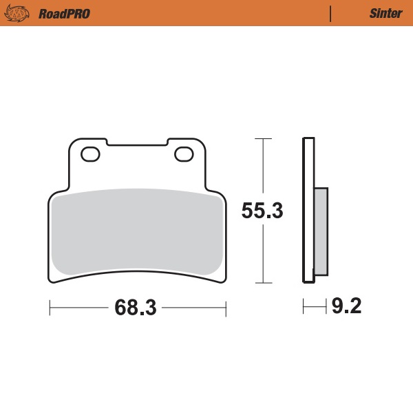 Moto-Master : Brake pad RoadPro | Sinter front