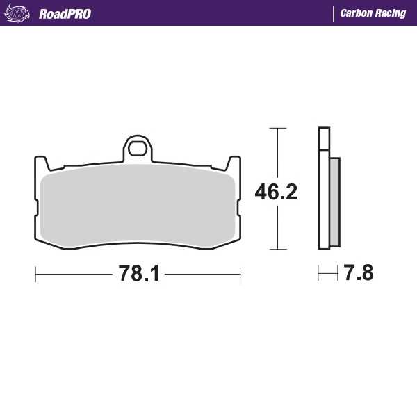 Moto-Master : Brake pad RoadPro | Carbon Racing