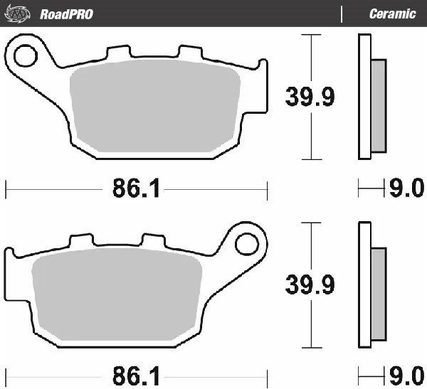 Moto-Master : Brake pad RoadPro | Ceramic