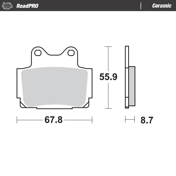 Moto-Master : Brake pad RoadPro | Ceramic