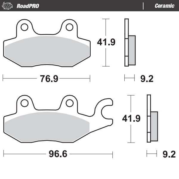 Moto-Master : Brake pad RoadPro | Ceramic