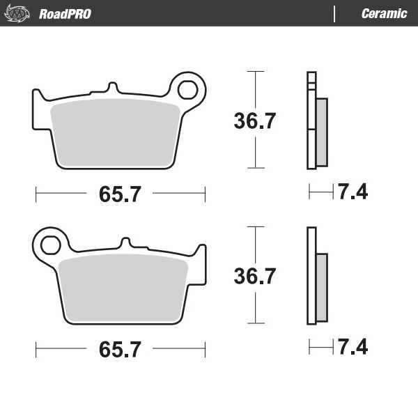 Moto-Master : Brake pad RoadPro | Ceramic