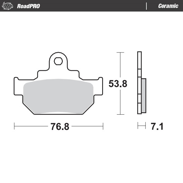 Moto-Master : Brake pad RoadPro | Ceramic
