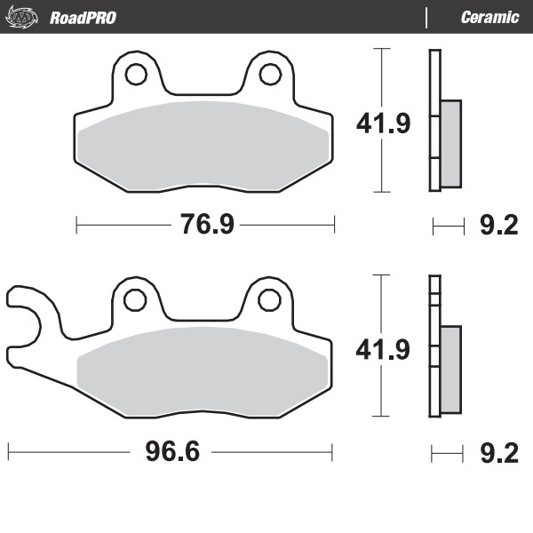Moto-Master : Brake pad RoadPro | Ceramic