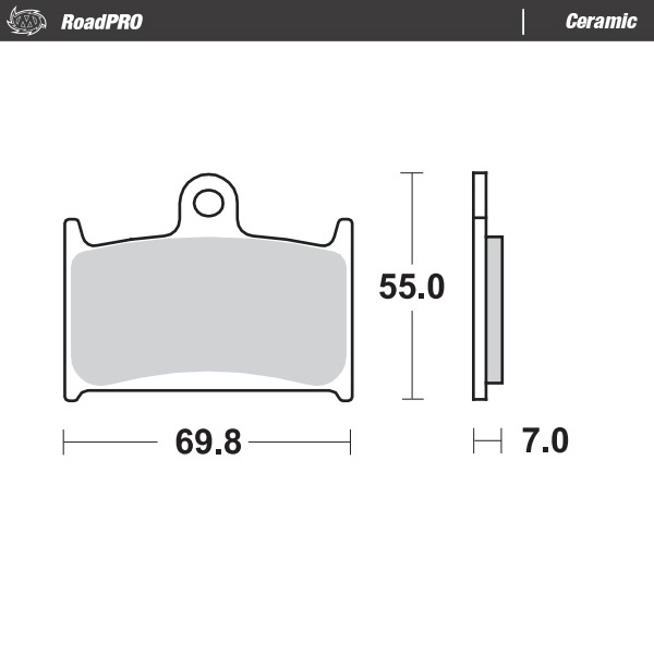 Moto-Master : Brake pad RoadPro | Ceramic