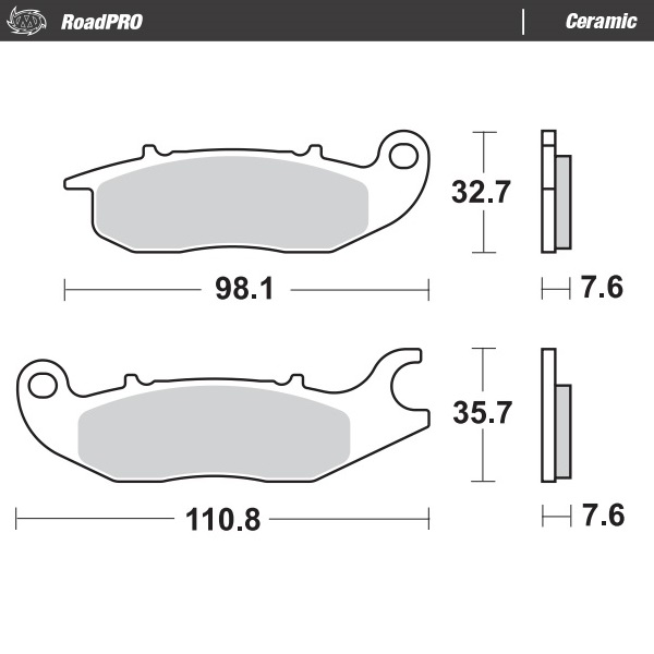 Moto-Master : Brake pad RoadPro | Ceramic