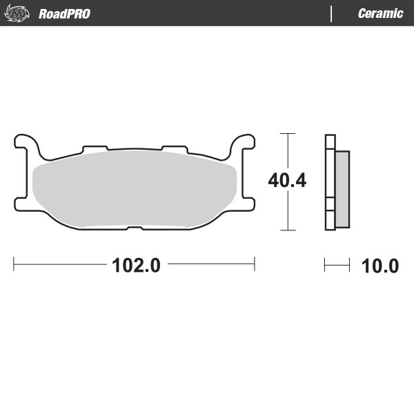 Moto-Master : Brake pad RoadPro | Ceramic