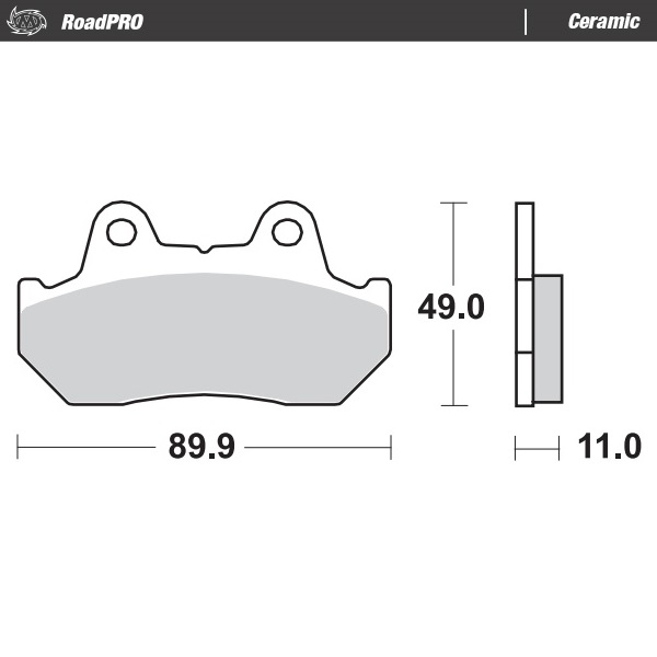 Moto-Master : Brake pad RoadPro | Ceramic