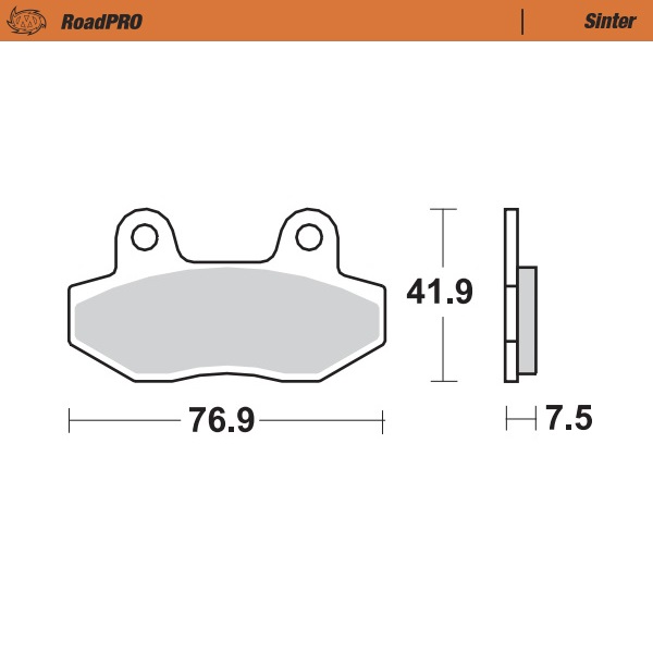 Moto-Master : Brake pad RoadPro | Sinter front