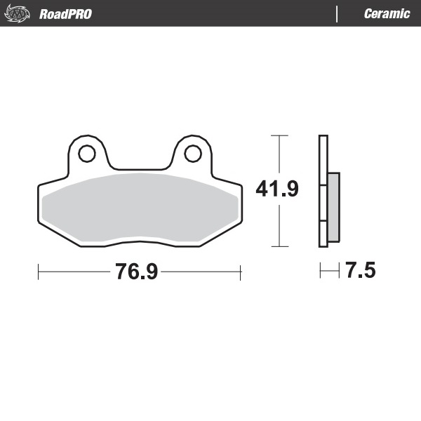 Moto-Master : Brake pad RoadPro | Ceramic