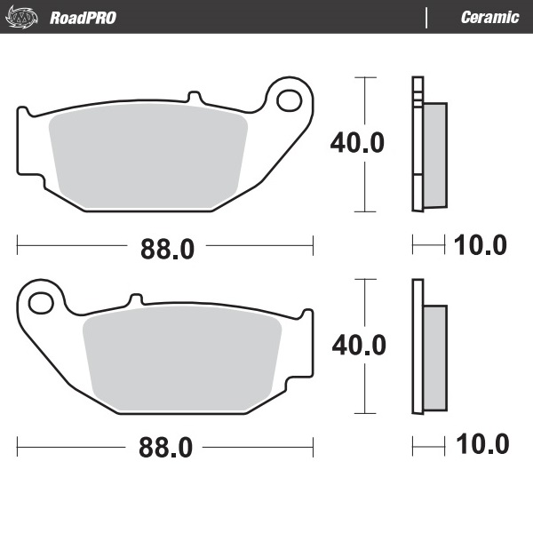 Moto-Master : Brake pad RoadPro | Ceramic